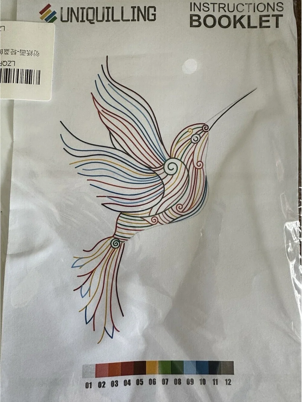 Uniquilling Hummingbird Paper Quilling Filigree Painting Kit Tools 8x10